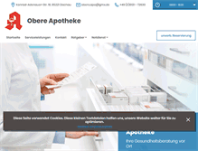 Tablet Screenshot of obere-apotheke-dachau.de